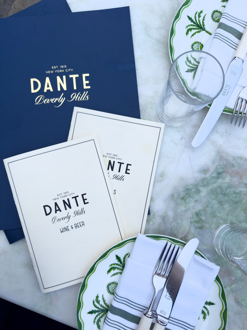 Dinner at Dante, Los&nbsp;Angeles